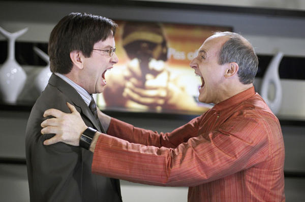 Mark McKinney (L) as as Richard Smith-Jones and Colm Feore as Sanjay Rainier in 