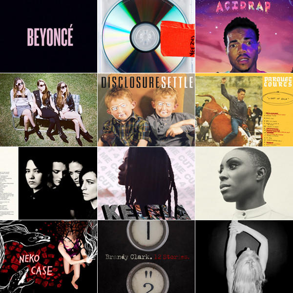 The album covers of the top 10 albums of 2013 as picked by the Los Angeles Times music staff.