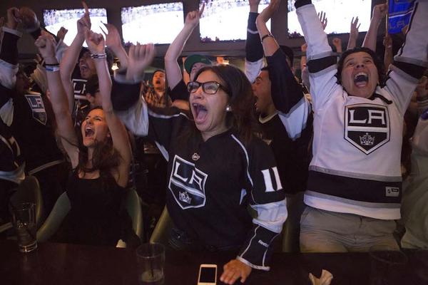 Los Angeles Kings victory celebration