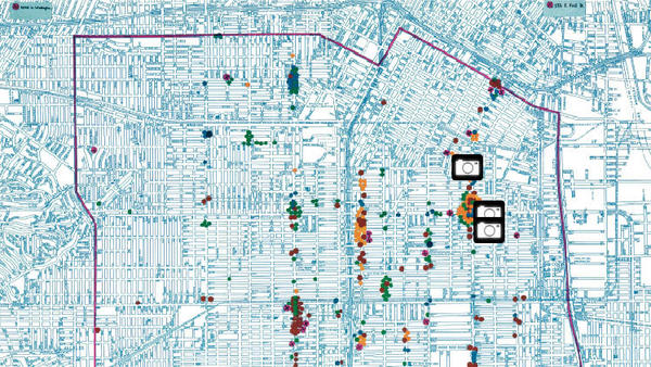 Watts Los Angeles Map Inside The Watts Curfew Zone - Los Angeles Times