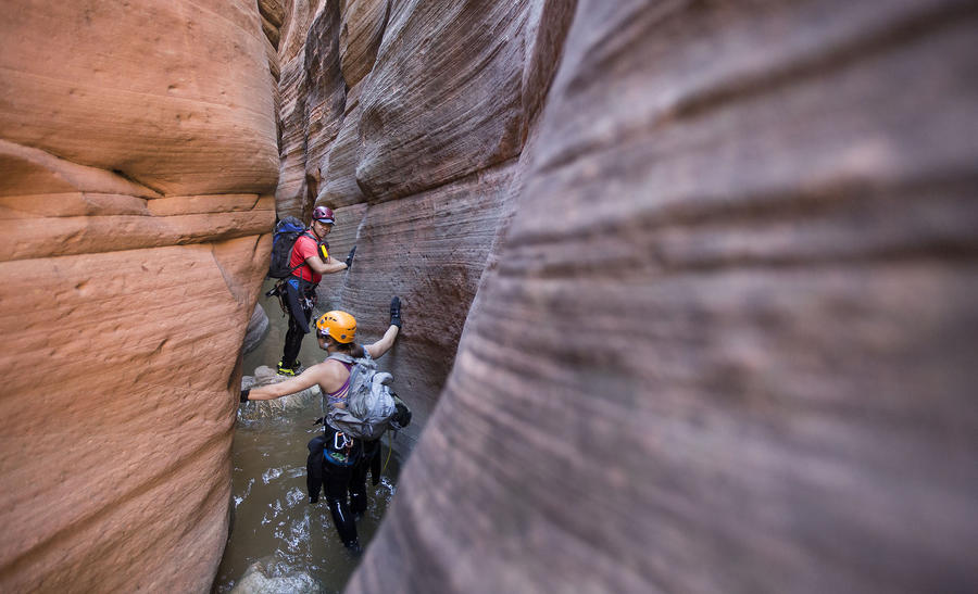 Subway Slot Canyon In Zion National Park